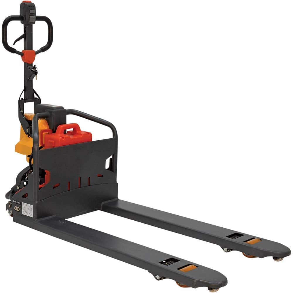 Vestil - Pallet Trucks/Jacks; Type: Electric Pallet Truck ; Load Capacity (Lb.): 2600.000 ; Overall Width (Inch): 27 ; Length of Forks (Inch): 48 ; Fork Width (Inch): 27 ; Low Height (Inch): 3-13/64 - Exact Tool & Supply