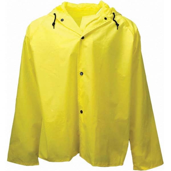 Neese - Size L Yellow Flame Resistant/Retardant Rain Jacket - Exact Tool & Supply