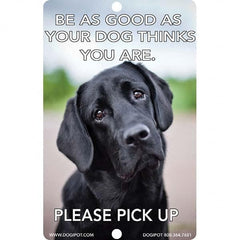 DOGIPOT - Pet Waste Station Accessories Type: Reflective Pet Sign Material: Aluminum - Exact Tool & Supply