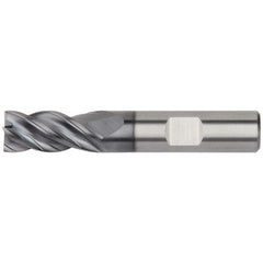 Kennametal - 5/8" Diam 4 Flute Solid Carbide 0.06" Corner Radius End Mill - Exact Tool & Supply