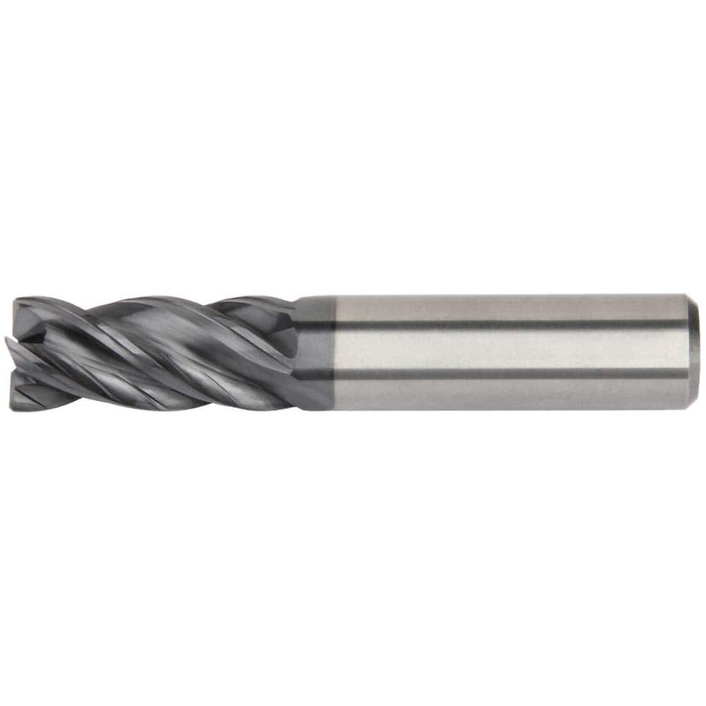 Kennametal - 1-1/4", 3" LOC, 1-1/4" Shank Diam, 7" OAL, 4 Flute, Solid Carbide Square End Mill - Exact Tool & Supply