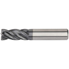 Kennametal - 1-1/4", 3" LOC, 1-1/4" Shank Diam, 7" OAL, 4 Flute, Solid Carbide Square End Mill - Exact Tool & Supply