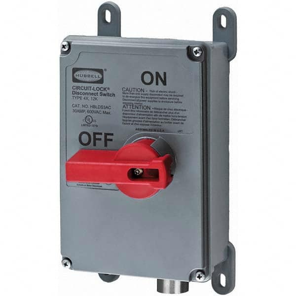 Hubbell Wiring Device-Kellems - Cam & Disconnect Switches Enclosure Type: Enclosed Fused: NonFused - Exact Tool & Supply