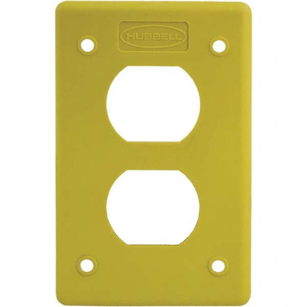 Hubbell Wiring Device-Kellems - Electrical Outlet Box & Switch Box Accessories Accessory Type: Box Cover Material: Thermoplastic - Exact Tool & Supply