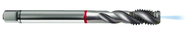 M18x1.5 6H 4-Flute Cobalt Red Ring Semi-Bottoming 40 degree Spiral Flute Tap-Bright - Exact Tool & Supply