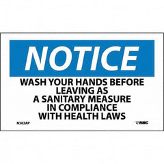 NMC - Safety & Facility Labels Message Type: Restroom, Janitorial & Housekeeping Header: NOTICE - Exact Tool & Supply