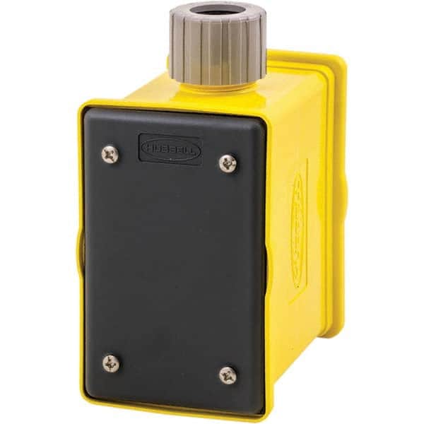 Hubbell Wiring Device-Kellems - Electrical Outlet Boxes & Switch Boxes Enclosure Type: Portable Outlet Box Enclosure Shape: Rectangle - Exact Tool & Supply