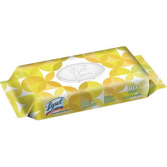 Lysol - 6-3/4" x 8-1/2" Disinfecting Flax Cloth Wipes - Exact Tool & Supply