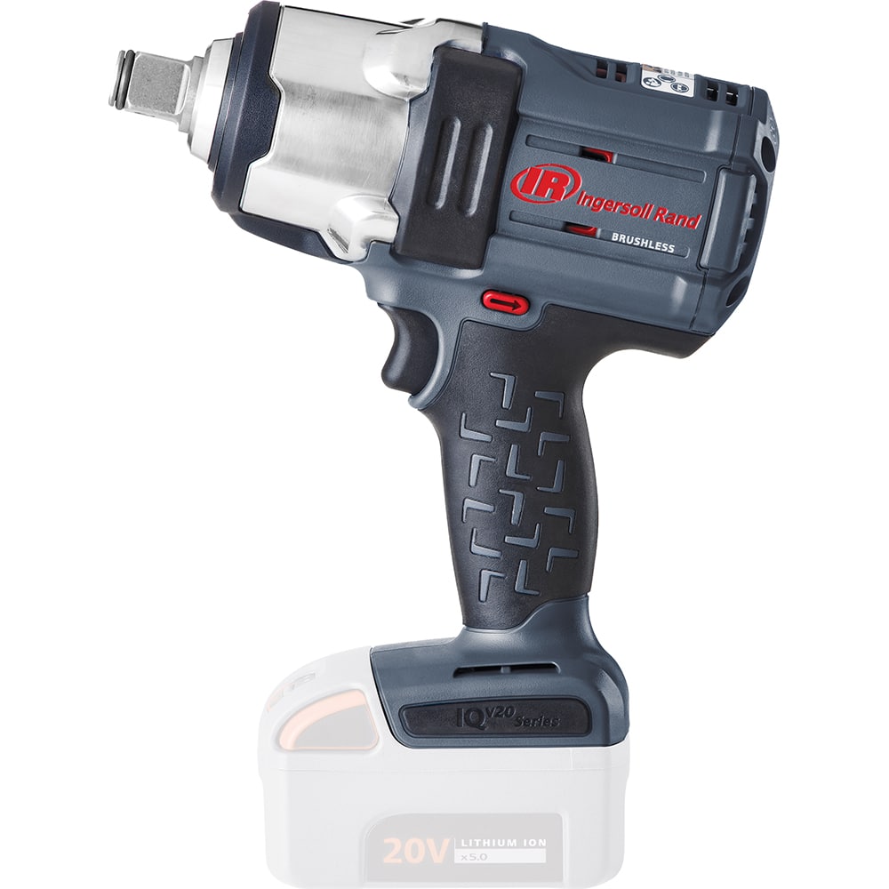 Ingersoll-Rand - Cordless Impact Wrenches & Ratchets; Voltage: 20.00 ; Drive Size (Inch): 0.75 ; Battery Chemistry: Lithium-Ion ; Handle Type: Pistol Grip ; Speed (RPM): 1900 ; Blows Per Minute: 2450 - Exact Tool & Supply