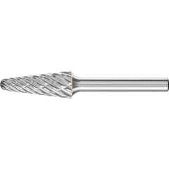 PFERD - SL-4, 1/2" Cut Diam, 1/4" Shank Diam, Carbide End Cut Tree with Radius End Burr - Exact Tool & Supply