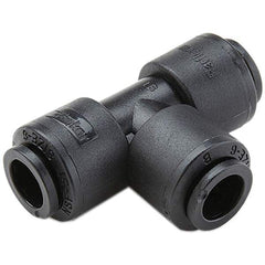 Parker - Plastic Push-To-Connect Tube Fittings Type: Union Tee Tube Outside Diameter (Inch): 1/2 - Exact Tool & Supply