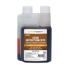 Leak Finder - Automotive Leak Detection Dyes Applications: Engine Oil; Transmission Fluid; Fuel Container Size: 8 oz. - Exact Tool & Supply
