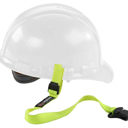 3155 Lime Elastic Hard Hat Lanyard With Clamp - Exact Tool & Supply