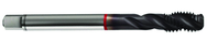 M20x2.5 6H 4-Flute Cobalt Red Ring Semi-Bottoming 40 degree Spiral Flute Tap-TiCN - Exact Tool & Supply