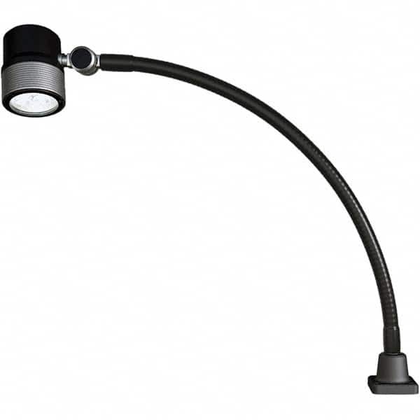 Waldmann Lighting - Machine Lights Machine Light Style: Spot with Gooseneck Mounting Type: Attachable Base - Exact Tool & Supply