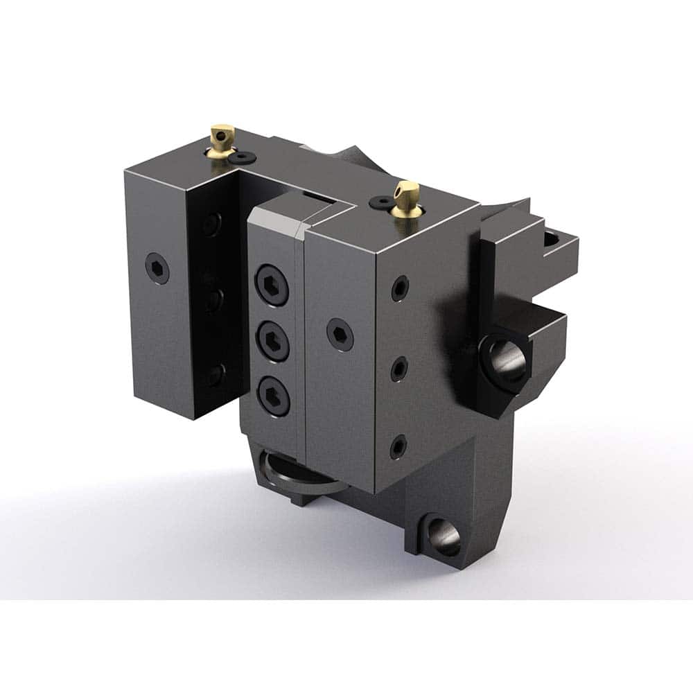 Global CNC Industries - Turret & VDI Tool Holders; Type: Mori OD Turning Block ; Clamping System: 124mm X 95mm ; Tool Axis: OD ; Through Coolant: No ; Outside Diameter (Decimal Inch): 1.2500 ; Additional Information: 4 Mounting Holes - Exact Tool & Supply