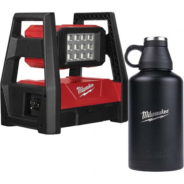 Milwaukee Tool - Cordless Work Lights Voltage: 18 Run Time: 9 Hrs. - Exact Tool & Supply