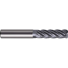Guhring - 10mm Diam 5 Flute Carbide 1mm Corner Radius End Mill - Exact Tool & Supply
