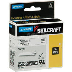 Ability One - Labels, Ribbons & Tapes; Type: Label ; Color: Black; White ; For Use With: Thermal Printers ; Width (Inch): 1/8 - Exact Tool & Supply
