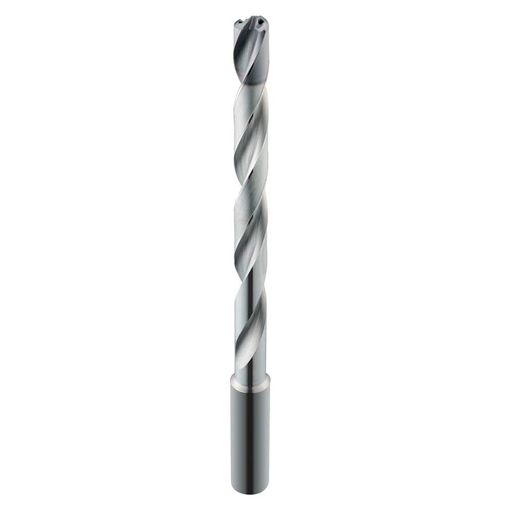 SGS - 33/64" 135° Spiral Flute Solid Carbide Taper Length Drill Bit - Exact Tool & Supply