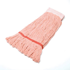 Ability One - Wet Mop Heads & Pads; Style: Loop End ; Material: Rayon; Acrylic; PET ; Approximate Weight (oz.): 24 ; Mop Color: Orange ; Headband Size (Inch): 5-1/2 ; Connection Type: Clamp Jaw - Exact Tool & Supply