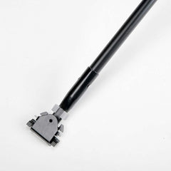 Ability One - Mop Handles; For Use With: Dust Mop ; Connection Type: Snap-On ; Handle Length (Inch): 60 ; Handle Material: Metal ; Handle Style: Straight - Exact Tool & Supply