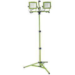 PowerSmith - 120 Watt Floor Tripod Twin Angle Electric Portable LED Light - Exact Tool & Supply