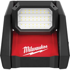 Milwaukee Tool - Cordless Work Lights; Voltage: 18 ; Run Time: 9 Hrs. ; Lumens: 3000 ; Color: Red/ Black ; Includes: (1)?M18? ROVER? Dual Power Flood Light?(2366-20) ; PSC Code: 6210 - Exact Tool & Supply