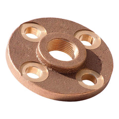 Merit Brass - Brass & Chrome Pipe Fittings Type: Threaded Flange Fitting Size: 1 - Exact Tool & Supply
