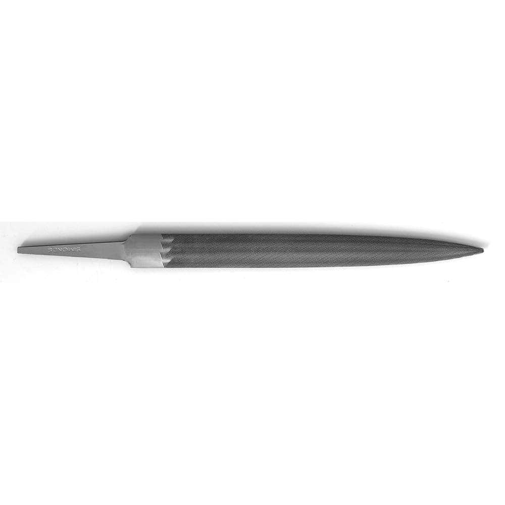Simonds File - Swiss-Pattern Files; File Type: Crossing ; Level of Precision: Needle ; Cut: 2 ; Length of Cut (Inch): 4-1/4 ; Length (Inch): 6.25 ; Overall Width/Diameter (Inch): 13/64 - Exact Tool & Supply