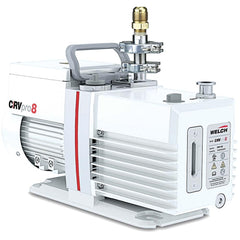 Welch - Rotary Vane-Type Vacuum Pumps; Horsepower: 0.5 ; Voltage: 115V ; Cubic Feet per Minute: 5.60 ; Length (Decimal Inch): 15.1000 ; Width (Decimal Inch): 6.1000 ; Height (Inch): 9.2 - Exact Tool & Supply