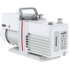Welch - Rotary Vane-Type Vacuum Pumps; Horsepower: 0.5 ; Voltage: 230V ; Cubic Feet per Minute: 4.20 ; Length (Decimal Inch): 15.1000 ; Width (Decimal Inch): 6.1000 ; Height (Inch): 9.2 - Exact Tool & Supply