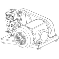 Welch - Rotary Vane-Type Vacuum Pumps; Horsepower: 0.33 ; Voltage: 115V/230V ; Cubic Feet per Minute: 0.90 ; Length (Decimal Inch): 17.8000 ; Width (Decimal Inch): 9.0000 ; Height (Inch): 12.56 - Exact Tool & Supply
