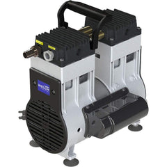 Welch - Piston-Type Vacuum Pumps; Horsepower: .33 ; Cubic Feet per Minute: 2.30 ; Vacuum Pressure (In/Hg): 60.00 ; Voltage: 115V ; Height (Inch): 10 ; Length (Inch): 15 - Exact Tool & Supply