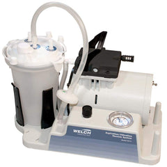 Welch - Piston-Type Vacuum Pumps; Horsepower: .33 ; Cubic Feet per Minute: 3.50 ; Vacuum Pressure (In/Hg): 70.00 ; Voltage: 115V ; Height (Inch): 12 ; Length (Inch): 17 - Exact Tool & Supply