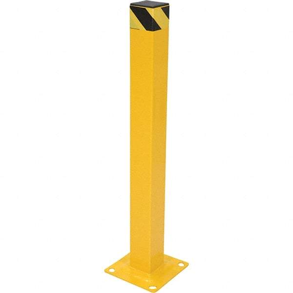 Vestil - 4" Diam x 42" High, Yellow Steel Bollard - Exact Tool & Supply