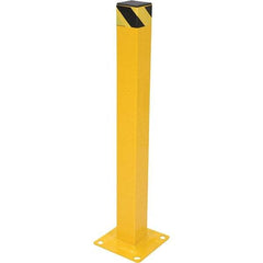 Vestil - 4" Diam x 42" High, Yellow Steel Bollard - Exact Tool & Supply