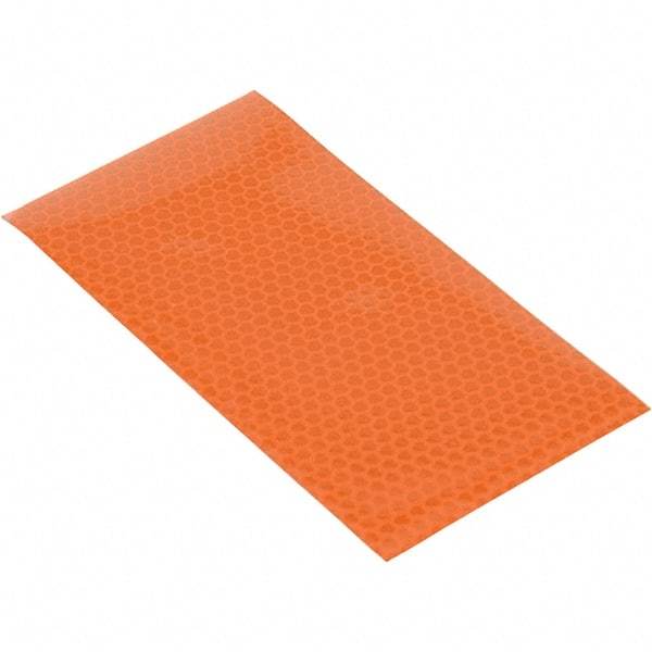Vestil - 6" High x 3' Long x 3" Wide Barrier Reflective Sheeting - Orange - Exact Tool & Supply