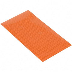 Vestil - 6" High x 3' Long x 3" Wide Barrier Reflective Sheeting - Orange - Exact Tool & Supply