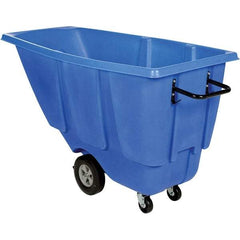 Vestil - 450 Lb Load Capacity, Polyethylene Tilt Truck - 28" Wide x 62" Long x 35" High - Exact Tool & Supply