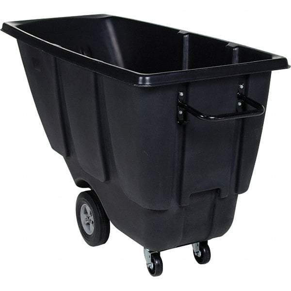 Vestil - 450 Lb Load Capacity, Polyethylene Tilt Truck - 28" Wide x 62" Long x 35" High - Exact Tool & Supply