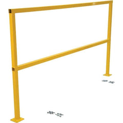 Vestil - 4" Long x 42" High, Steel Square Handrails - Exact Tool & Supply