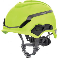MSA - ANSI Type I Class C, G & E 4-Point Ratchet Short Brim Hard Hat - Exact Tool & Supply