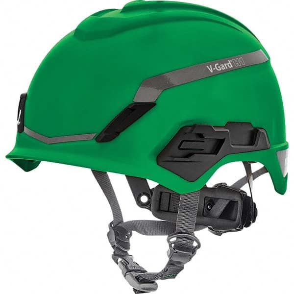 MSA - ANSI Type I Class C, G & E 4-Point Ratchet Short Brim Hard Hat - Exact Tool & Supply