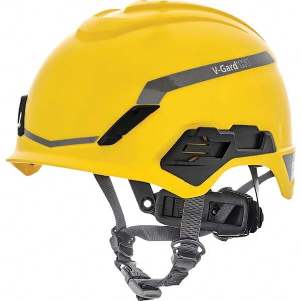 MSA - ANSI Type I Class C, G & E 4-Point Ratchet Short Brim Hard Hat - Exact Tool & Supply