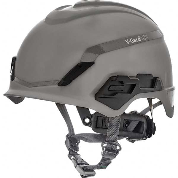 MSA - ANSI Type I Class C, G & E 4-Point Ratchet Short Brim Hard Hat - Exact Tool & Supply
