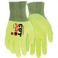 MCR Safety - Size M, ANSI Cut Lvl A4, Puncture Lvl 3, Abrasion Lvl 4, Foam Nitrile Coated Cut & Puncture Resistant Gloves - Exact Tool & Supply