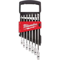 Milwaukee Tool - Wrench Sets Tool Type: Ratcheting Combination Wrench Set System of Measurement: Metric - Exact Tool & Supply