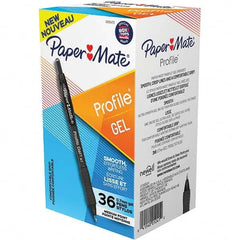 Paper Mate - Pens & Pencils Type: Retractable Gel Color: Black - Exact Tool & Supply
