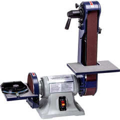 Palmgren - Combination Sanding Machines; Belt Length (Inch): 42 ; Belt Width (Inch): 2 ; Disc Diameter (Inch): 6.0000 ; Phase: 1 ; Voltage: 120 ; Belt Speed (ft/min): 4400 - Exact Tool & Supply